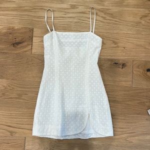 Are you am I white eyelet dress
